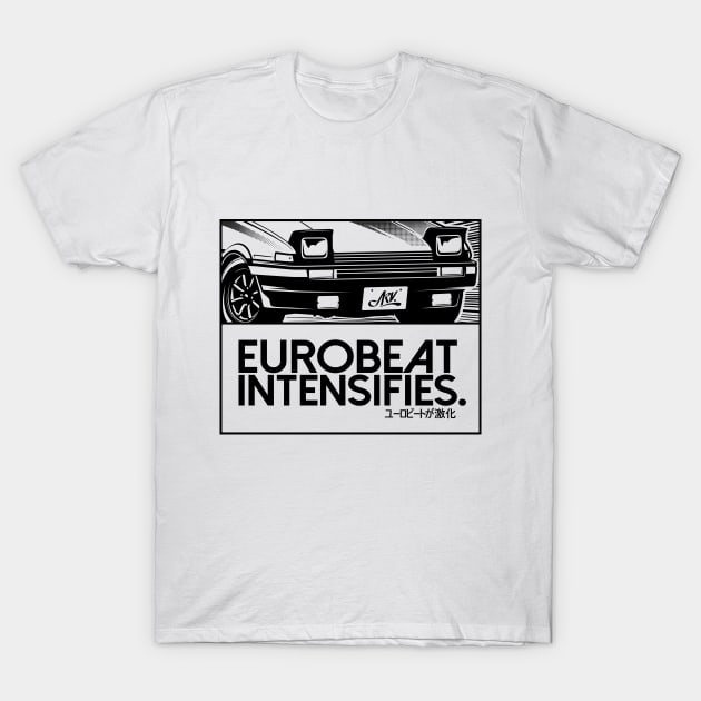 EUROBEAT INTENSIFIES - Trueno T-Shirt by ARVwerks